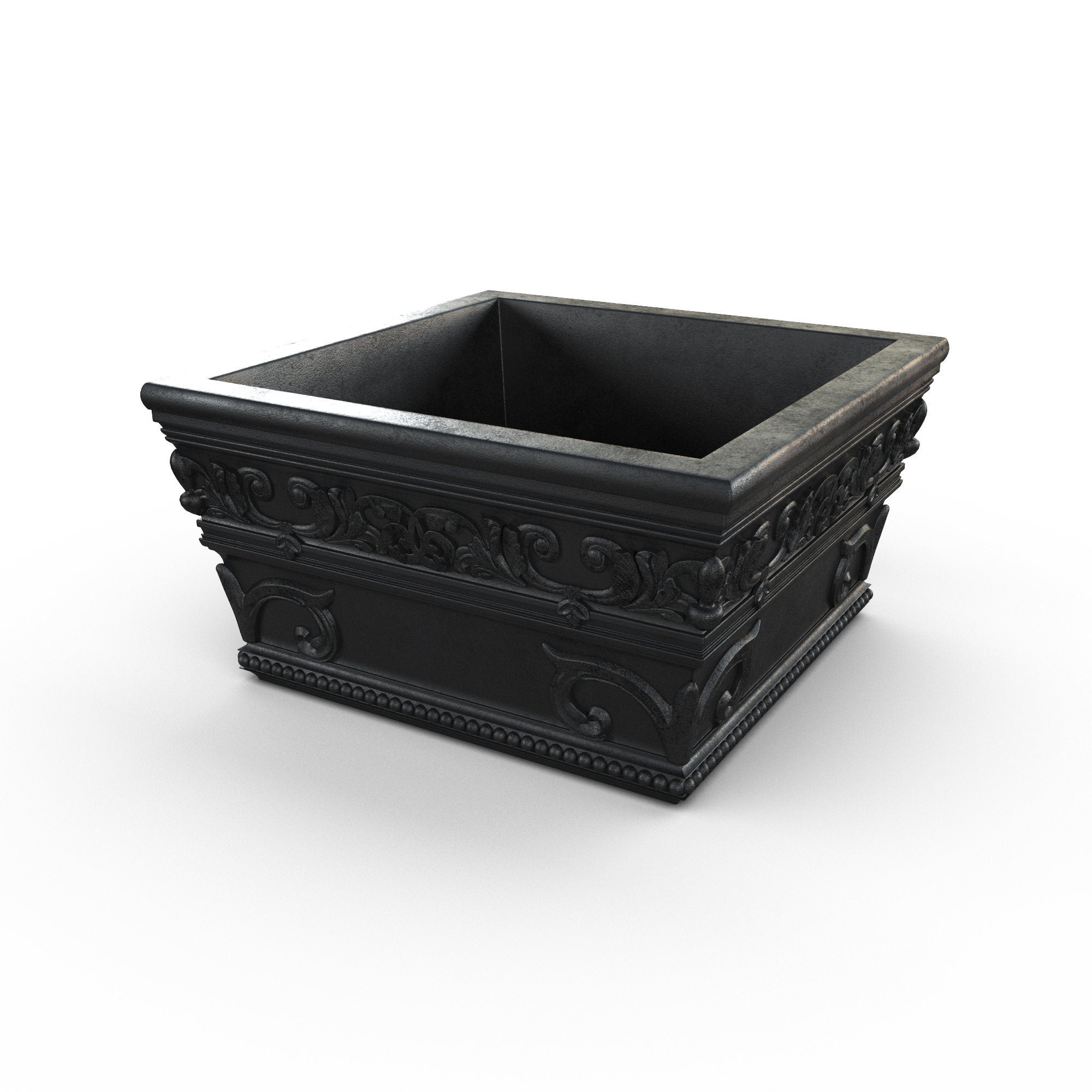 Gardenstone Meridian Planters Gardenstone Etched Black 