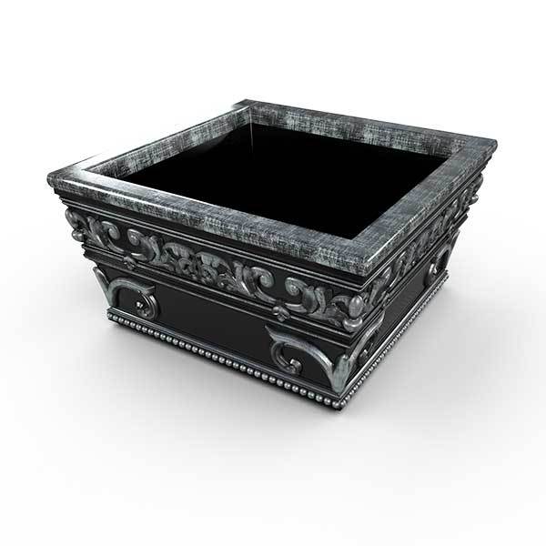 Gardenstone Meridian Planters Gardenstone Silver Black 