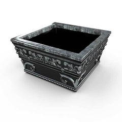 Gardenstone Meridian Planters Gardenstone Silver Black 