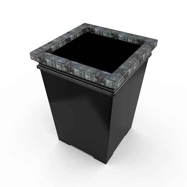 Gardenstone Montana Planters Gardenstone Silver Black 