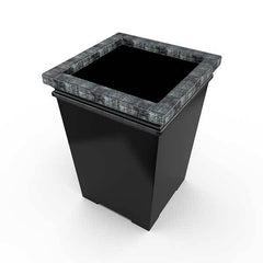 Gardenstone Montana Planters Gardenstone Silver Black 