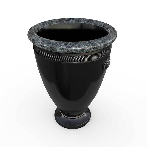 Gardenstone Orion Planter Planters Gardenstone Silver Black 