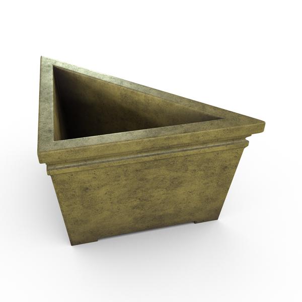 Gardenstone Prairie Triangle Planters Gardenstone English Moss 