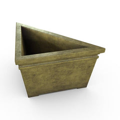Gardenstone Prairie Triangle Planters Gardenstone English Moss 