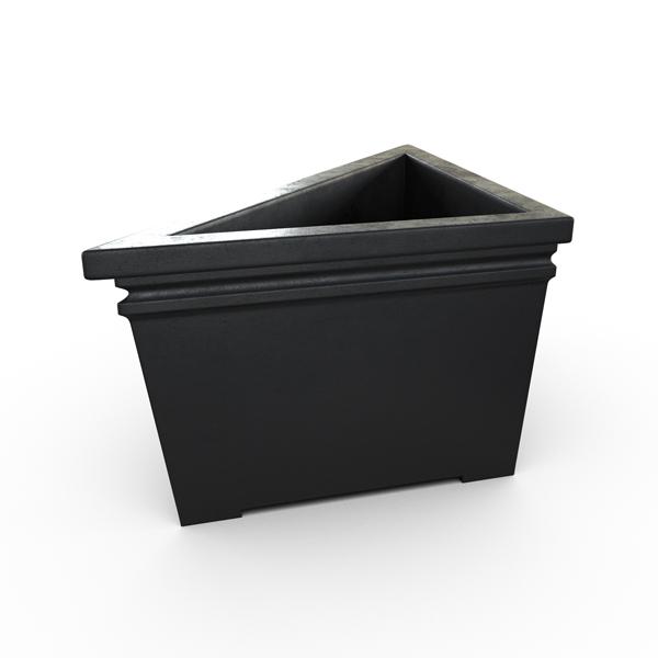 Gardenstone Prairie Triangle Planters Gardenstone Etched Black 