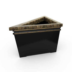 Gardenstone Prairie Triangle Planters Gardenstone Golden Black 