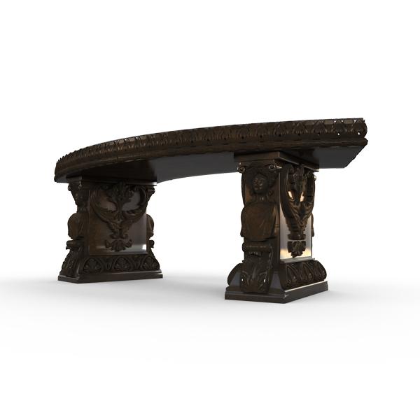 Gardenstone Princessa Bench Benches Gardenstone Bronze Curved 