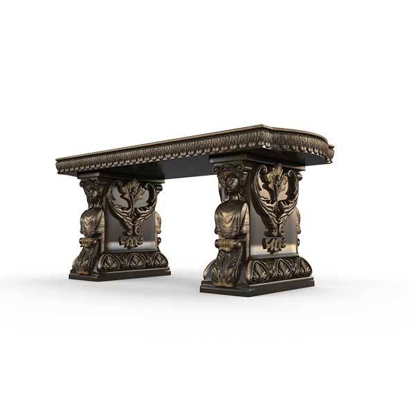 Gardenstone Princessa Bench Benches Gardenstone Golden Bronze Straight 