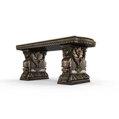 Gardenstone Princessa Bench Benches Gardenstone Golden Bronze Straight 
