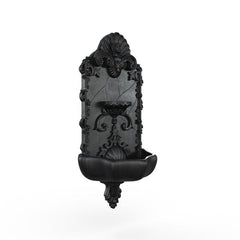 Gardenstone Princessa Wall Fountain Water Fountains Gardenstone Etched Black Fountain 