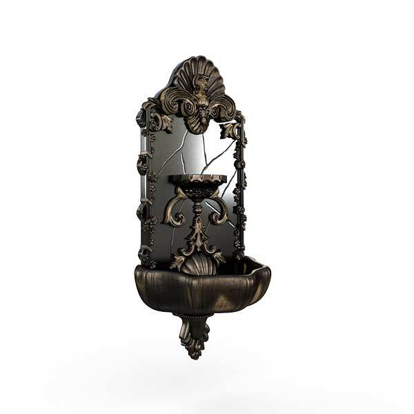 Gardenstone Princessa Wall Fountain Water Fountains Gardenstone Golden Black 