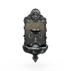 Gardenstone Princessa Wall Fountain Water Fountains Gardenstone Silver Black 
