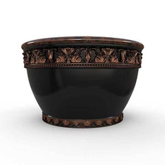 Gardenstone Rondelle Planters Gardenstone Copper Black 