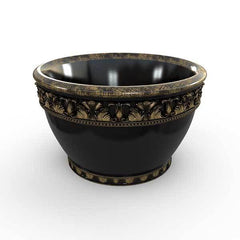 Gardenstone Rondelle Planters Gardenstone Golden Black 