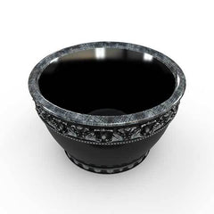 Gardenstone Rondelle Planters Gardenstone Silver Black 