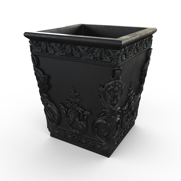 Gardenstone Sangreal Planters Gardenstone Etched Black 