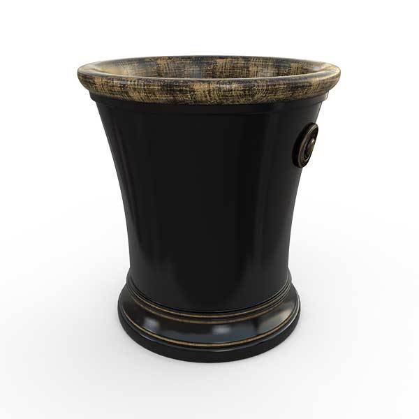 Gardenstone Solaris Planters Gardenstone Golden Black Medium 