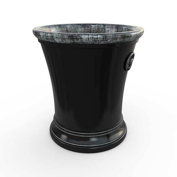 Gardenstone Solaris Planters Gardenstone Silver Black Medium 