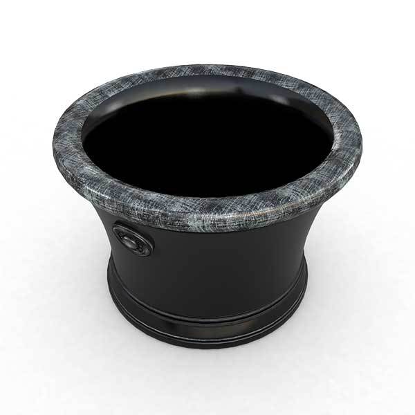 Gardenstone Soleil Planters Gardenstone Silver Black 