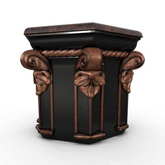 Gardenstone Tuscan Hexagonal Planters Gardenstone Copper Black 