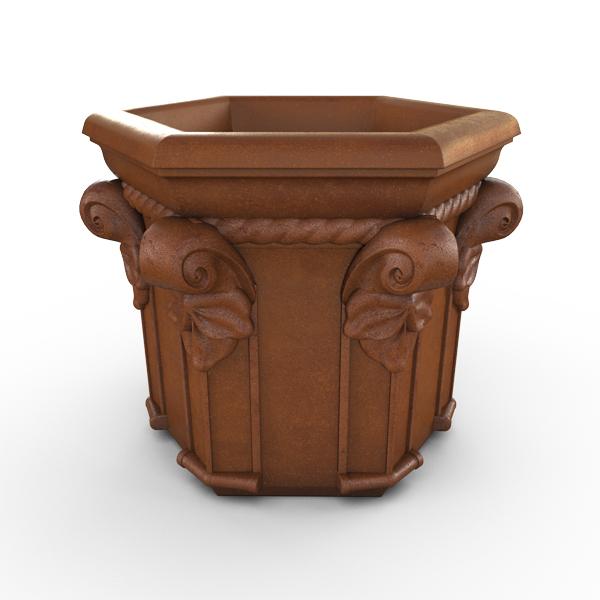 Gardenstone Tuscan Hexagonal Planters Gardenstone Corten Steel 