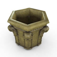 Gardenstone Tuscan Hexagonal Planters Gardenstone English Moss 