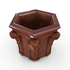 Gardenstone Tuscan Hexagonal Planters Gardenstone Rust 
