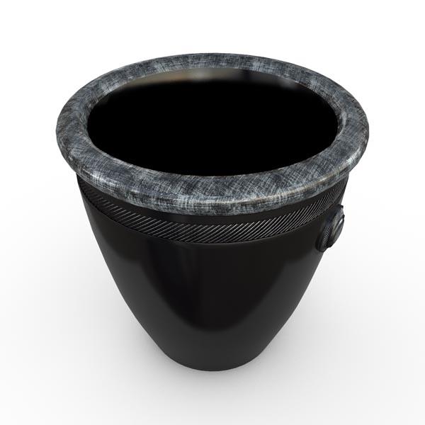 Gardenstone Vega Planters Gardenstone Silver Black 