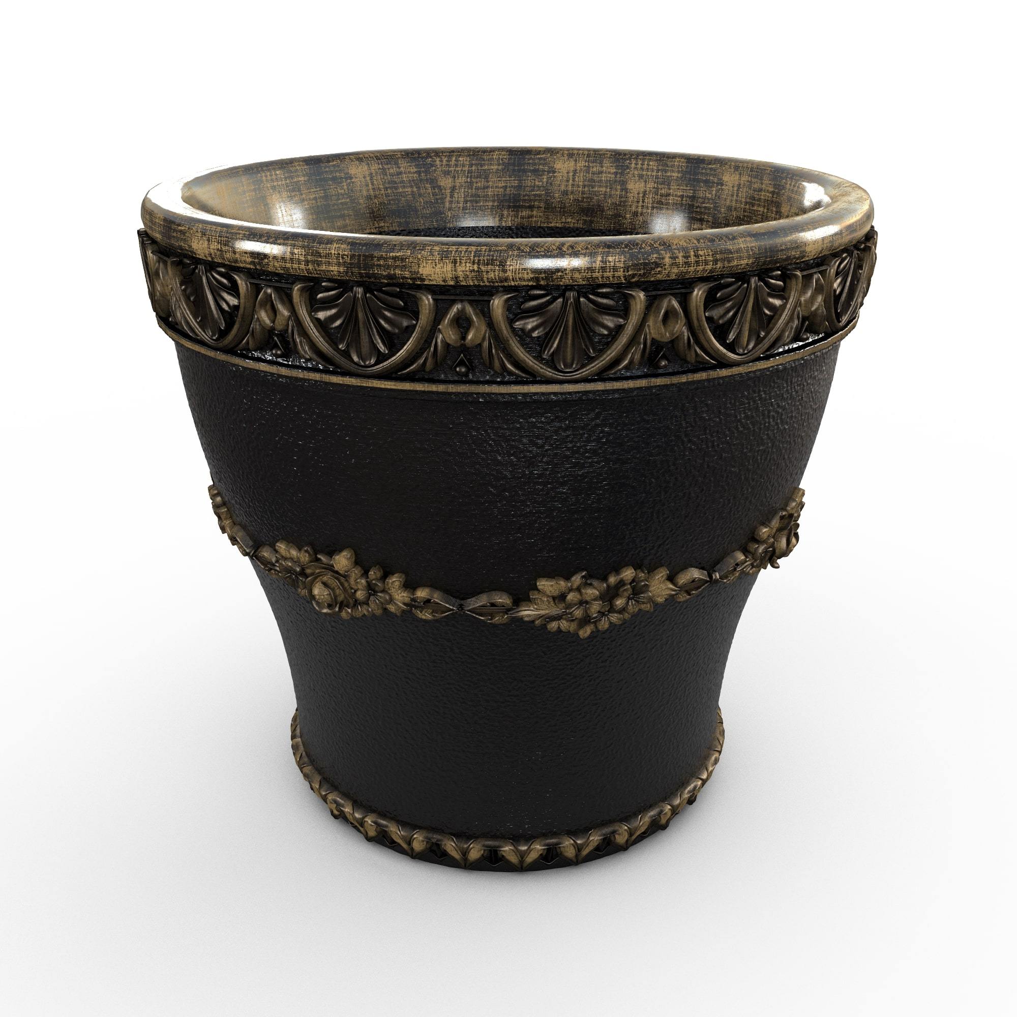 Gardenstone Verona Planters Gardenstone Golden Black 