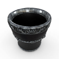 Gardenstone Verona Planters Gardenstone Silver Black 