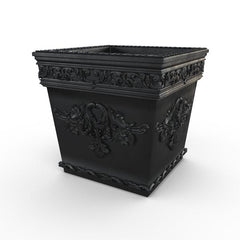 Gardenstone Versailles Planters Gardenstone Etched Black 