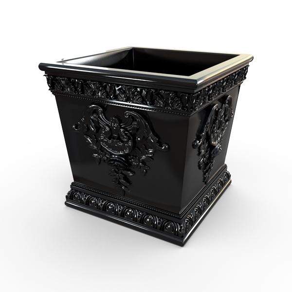 Gardenstone Williamsburg Planters Gardenstone Black 