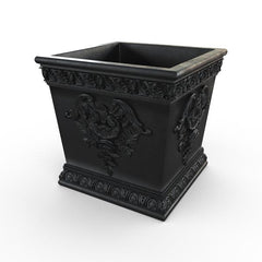 Gardenstone Williamsburg Planters Gardenstone Etched Black 