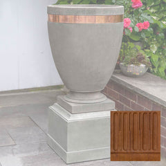 Moderne Tall Planter w/ Rustic 12 Pedestal