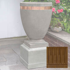 Moderne Tall Planter w/ Rustic 12 Pedestal