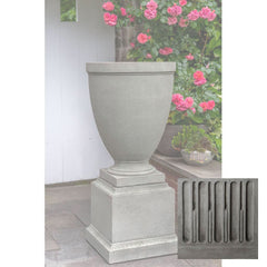 Capitol Hill Urn w/ Rustic 16.5 Pedestal