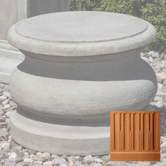 Campania Low Round Plain Pedestal