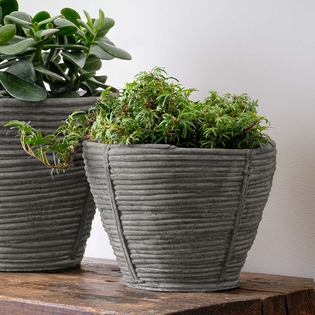 Reed Planter - Grey