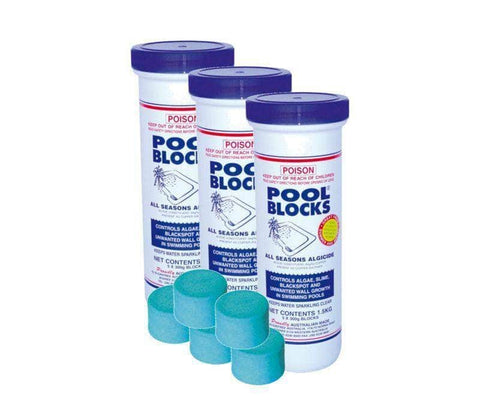 Clear Pool Blocks AlgaeFree Pool Blocks All Season Algaecide (1.5 Kg) - 5-Pack – Marquis ...