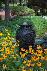 Photo of Aquascape Stacked Slate Urns - Aquascape Canada