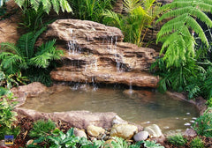 Photo of Majestic Falls - Complete Pond Kit by Universal Rocks - Marquis Gardens