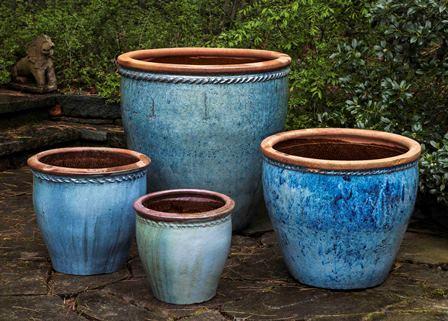 Photo of Campania Chandor Planter - Rustic Blue - Set of 4 - Marquis Gardens