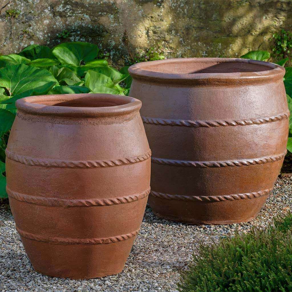 Photo of Campania Tai Planter - Natural Rustic - Set of 2 - Marquis Gardens