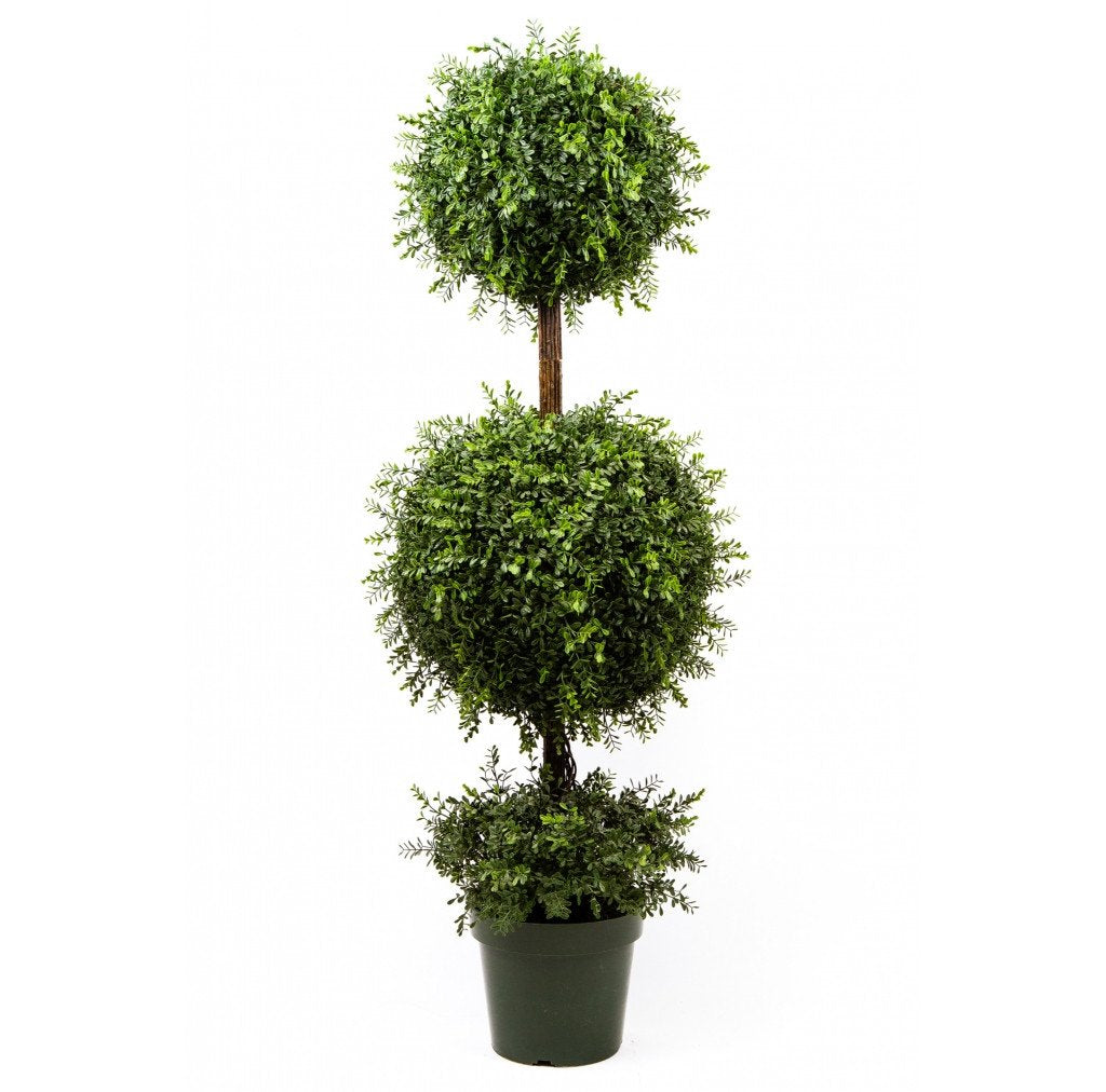 Photo of Tea Leaf Topiary With Two Ball, 58"  - Marquis Gardens