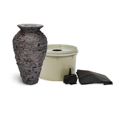 Photo of Aquascape Stacked Slate Urn Fountain Kits - Marquis Gardens