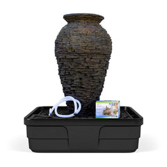 Photo of Aquascape Stacked Slate Urns  - Marquis Gardens