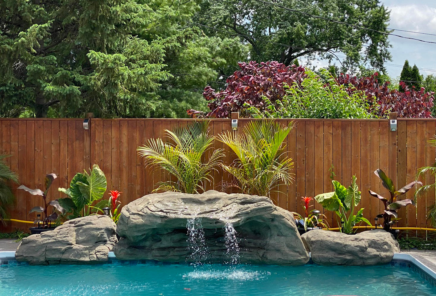 The Tahitian Waterfall - Complete Swimming Pool Waterfall Kit by ...