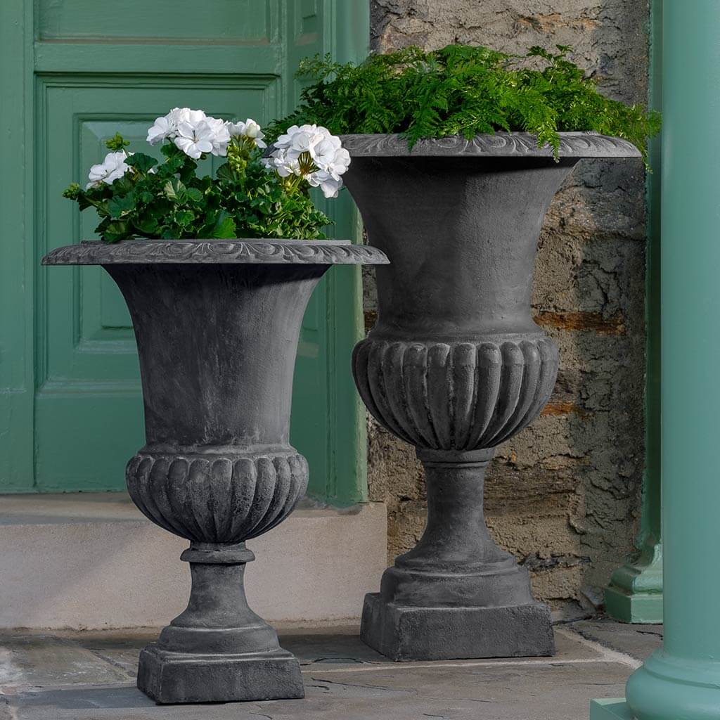 Photo of Campania Glasgow and Tall Wickford Urns - Marquis Gardens