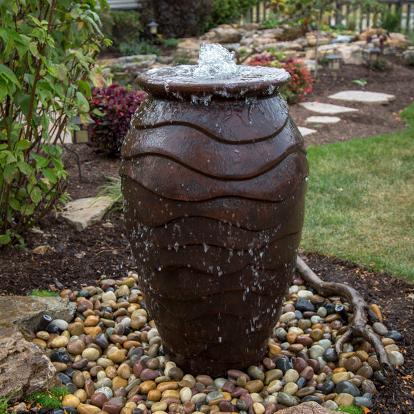 Photo of Aquascape Scalloped Urn Landscape Fountain Kit - Medium - Marquis Gardens