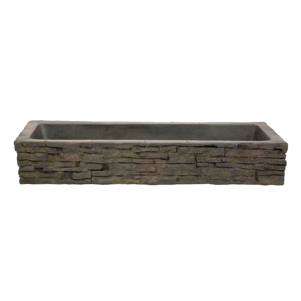 Photo of Aquascape Straight Stacked Slate Wall Base and Toppers - Marquis Gardens